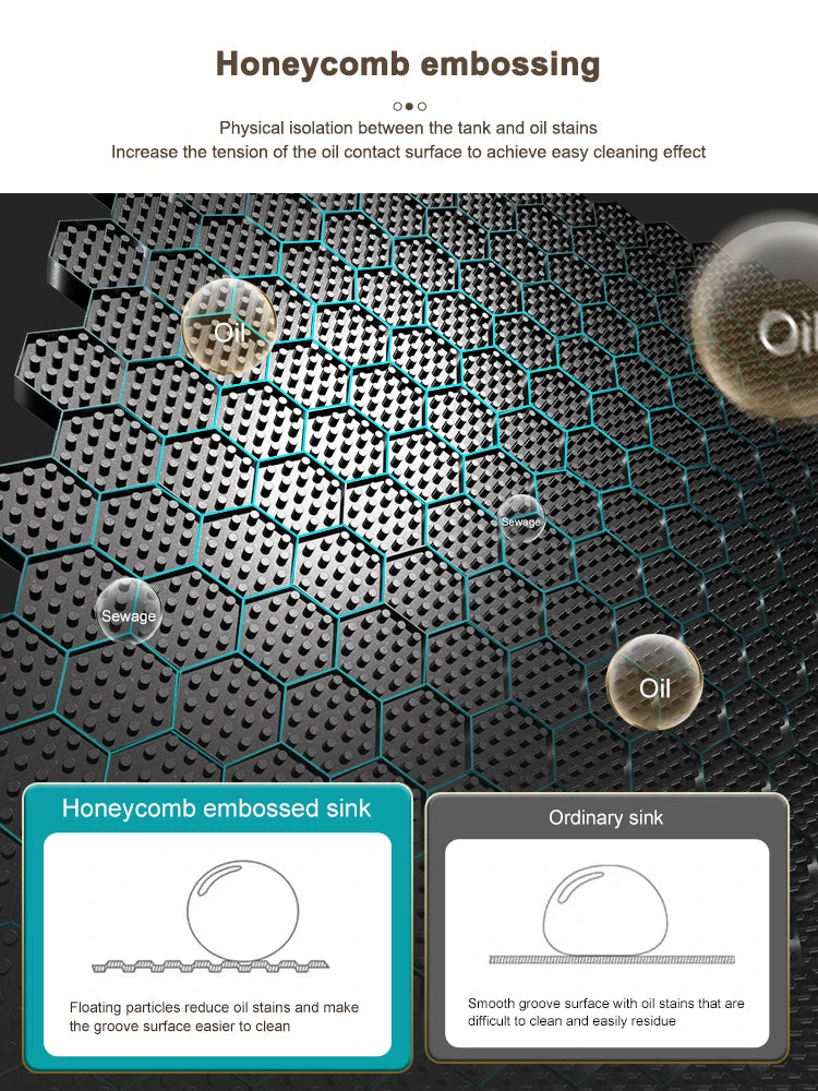 Golden Stainless Steel Waterfall Kitchen Sink Gold Embossed Extra Large Single Slot Digital Display Dishwashing Basin 100x50cm