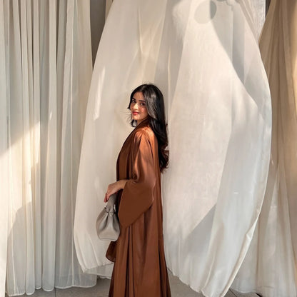Muslim Open Abaya Women Modest Dresses Arab Cardigan Long Robe Morocco Dubai Abayas Kaftan Islam Eid Ramadan Jalabiya Vestidos.