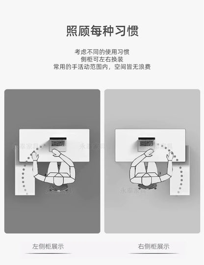 Nordischer minimalistischer Büroschreibtisch, moderner Luxus, Kreativität, Designer, L-förmiger Schreibtisch, fortschrittlicher Raum, Büromöbel, Arbeitstisch FYOD