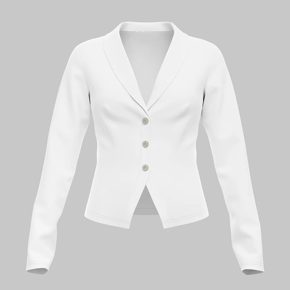 Mia Muse Women's Blouses All Season Decent Basics Single Breasted Button Long Sleeve Lapel Office Lady Blouses.