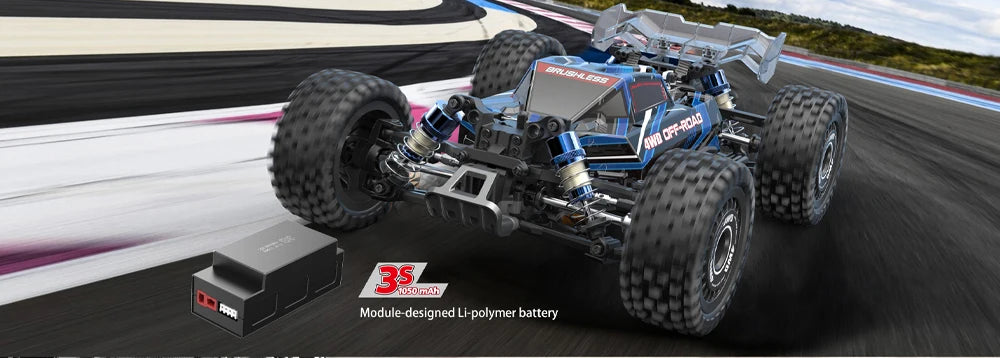 MJX Hyper Go 16207 70km/h 1/16 4WD Racing Car Brushless High Speed Drift Cars 2.4G Remote Control Cars Off-Road Truck Toys.
