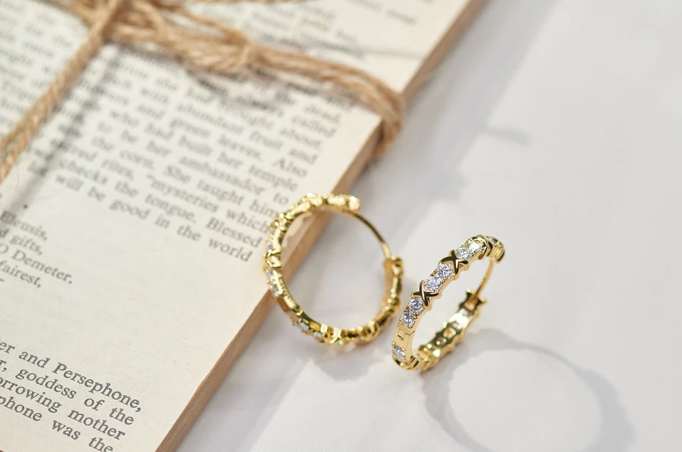 GIGAJEWE Moissanite D Nova Pink Color VVS1 Total 1.92ct 925 Silver Earring 18K Gold Plated Diamond Test Passed Jewelry Girl Gift