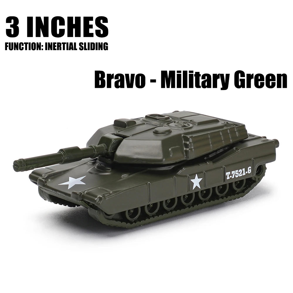 Maisto 3-inch military series model Tank armored vehicle classic static car alloy die-casting car model collection gift toy.