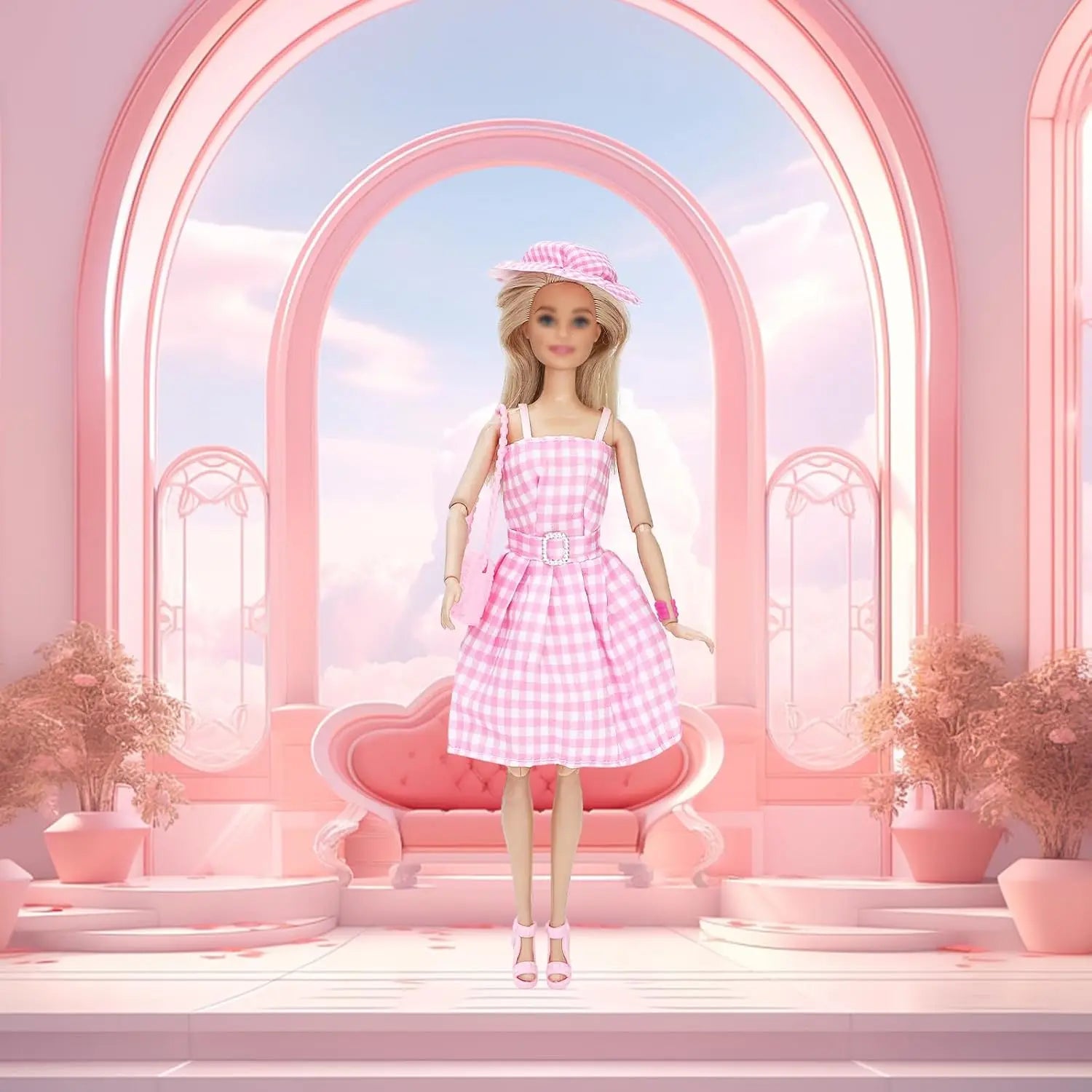 NEW 25 Style Doll Clothes Outfits Pink Winter Sweater Coat Dress Pant Costume Doll House Accessories Christmas Girls Gift.