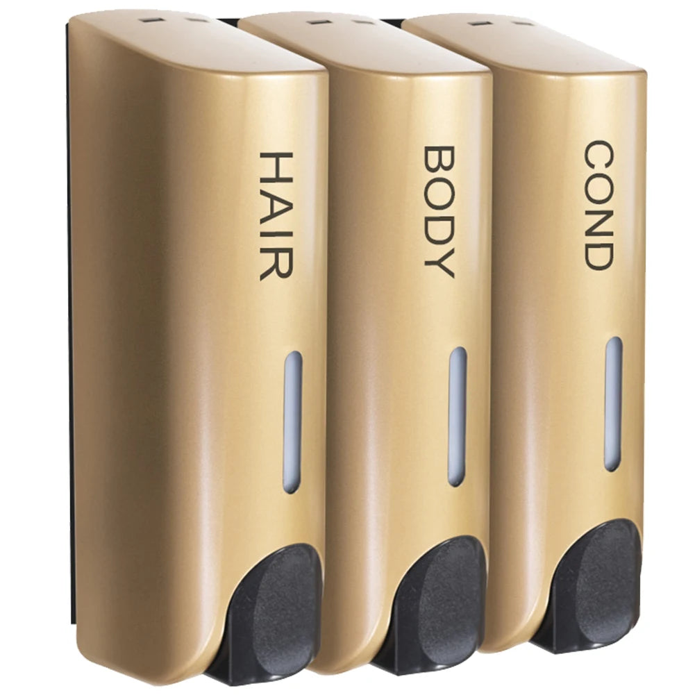 Dreifacher 350ml Duschbad-Shampoo-Spender Mehrzweck-Wand wasch spender mit großer Kapazität für Bad zubehör