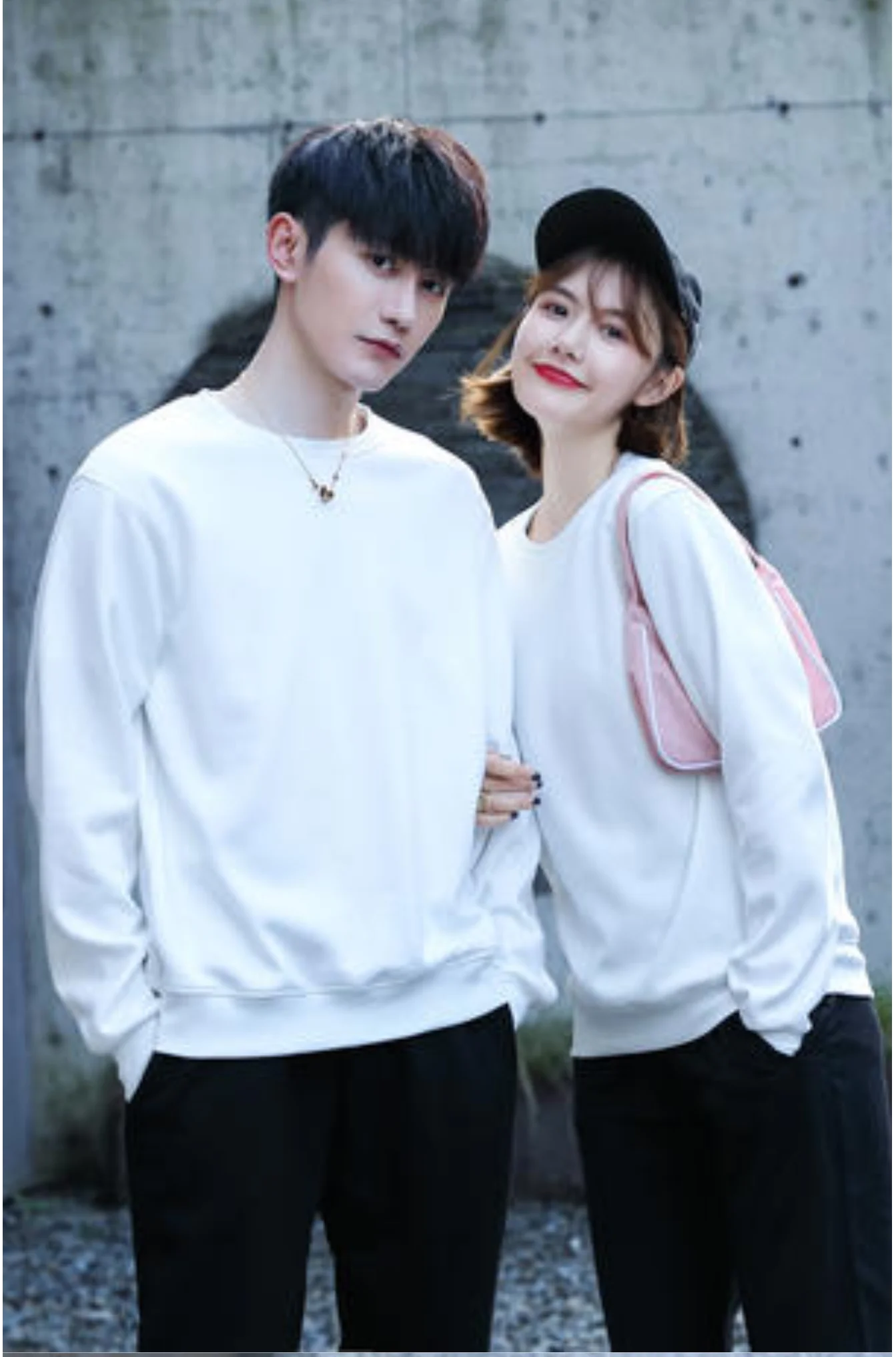 Men's Casual Pullover Custom Printed Embroidery Company Logo Clothing Fashion Winter Warm Sweater Solid Color Sweatshirt 4xl.