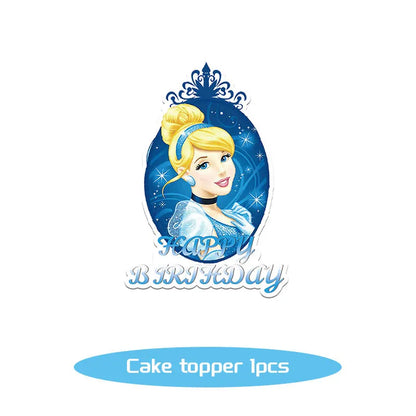 Disney Cinderella Geburtstag Dekoration Party Liefert Hintergrund Geschirr Set Luftballons Dekoration Party Gefälligkeiten Für Kinder Geburtstag