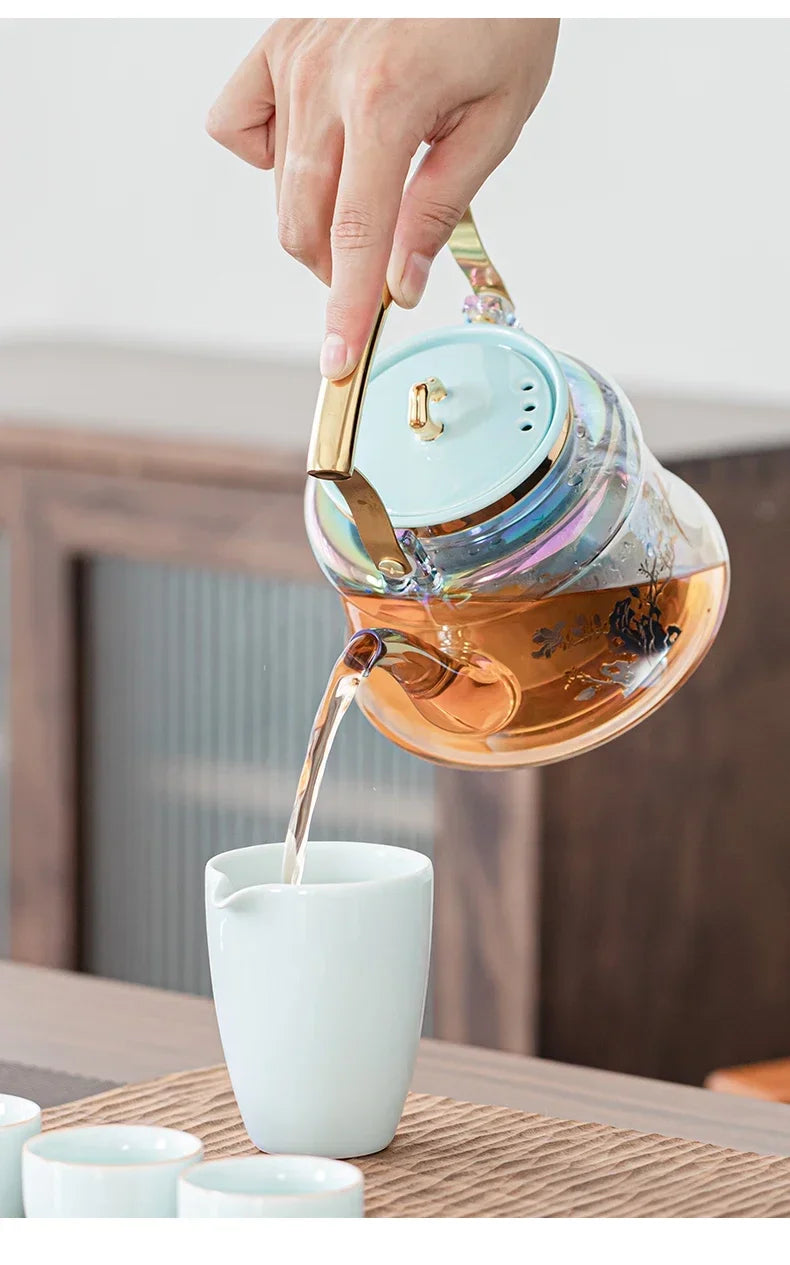 220V High-Temperature Resistant Electric Tea Stove & Tea Kettle Set for Home Use A.