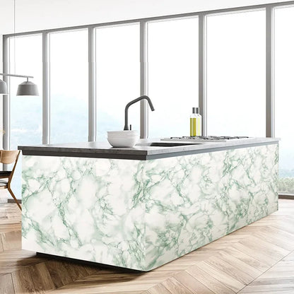 Rosa und grüne ölbeständige Aufkleber für die Küche, Marmormuster, Möbelrenovierung, Hintergrund, selbstklebende Tapete