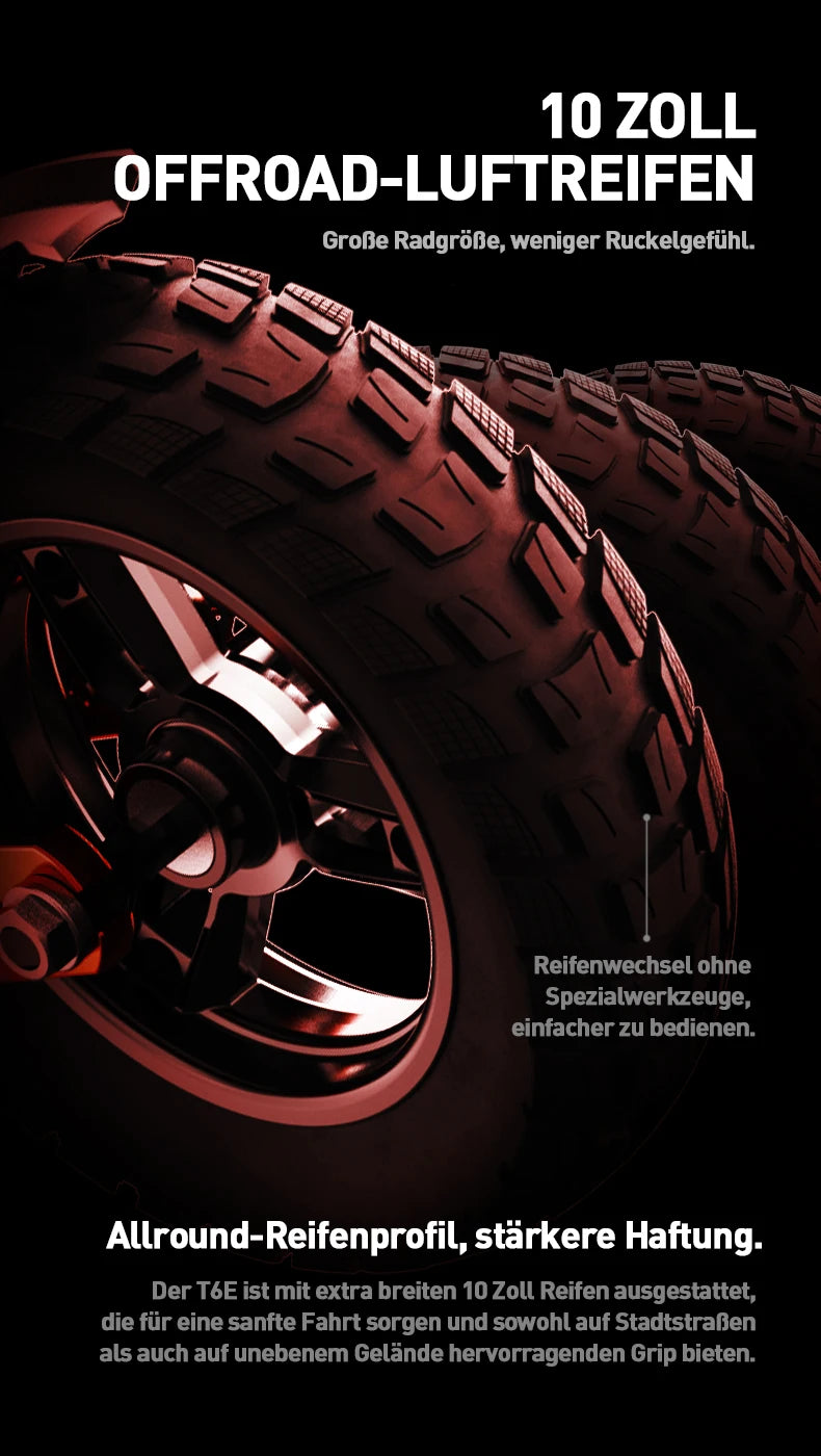 JOYOR T6E PRO (ABE) Adult Electric Scooter 500W Motor 48V26AH Battery E-Mountain Escooter 10" Off-Road Tire Foldable E-Scooter.