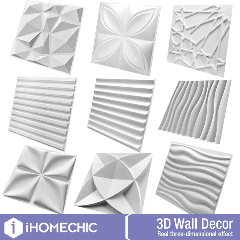 30x30cm Decorative 3D Wall Panel Diamond Stone Brick Living Room TV Background Decals Tile Mold 3D wall sticker bathroom kitchen