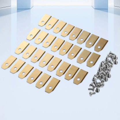 18/30PCS Rasenmäher Schneidmesser Edelstahl Mäher Cutter Klinge Ersatz Trimmer Cutter für Husqvarna Automower/Gardena
