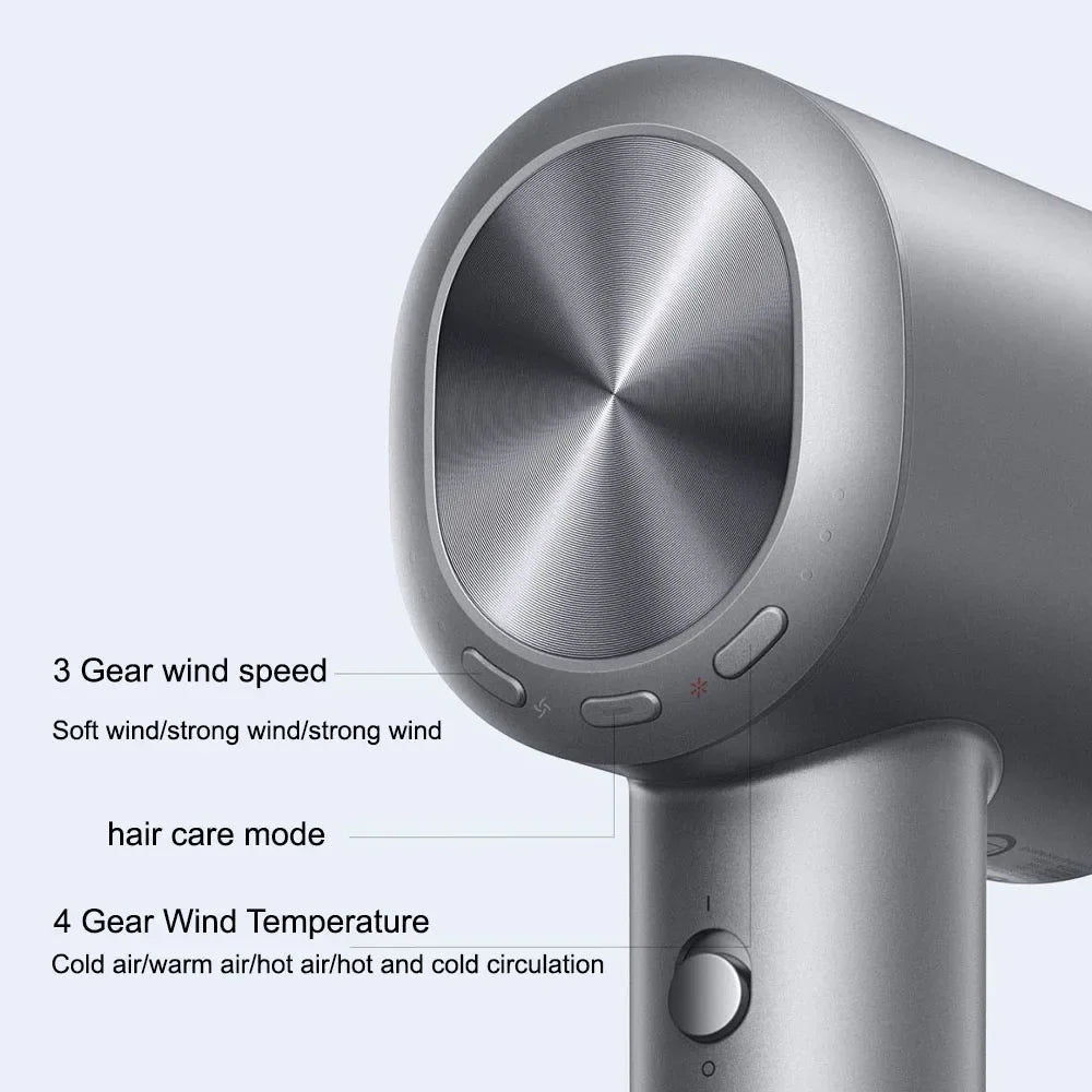 XIAOMI MIJIA High Speed Water Ion H701 Hair Dryers Professional Hair Care Quick Dry Negative Ion 65m/s 110000Rpm 220V CN Version