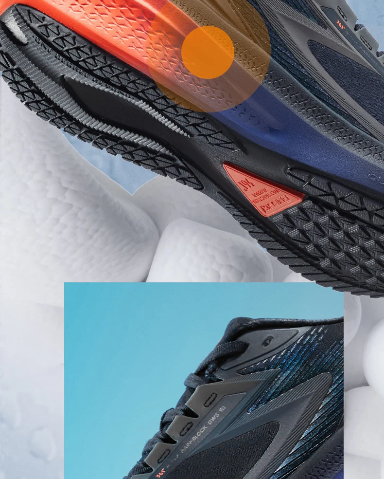 361 Degrees NEW Rainblock 7.0 Anti Splash Rainproof Running Shoes Technology Night Reflective Cushioning Man Sneakers 572342228.