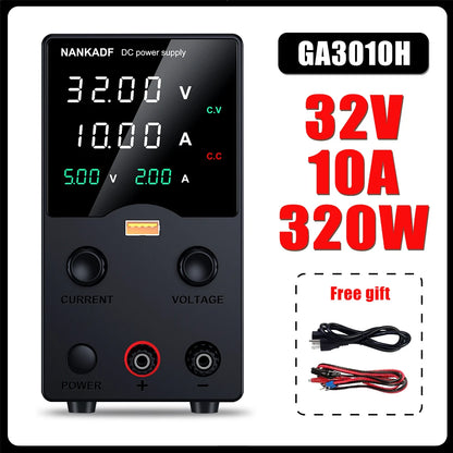 NANKADF DC laboratory power supply 30V 10A bench power supply encoder regulates voltage and current Dual input voltage 220V/110V