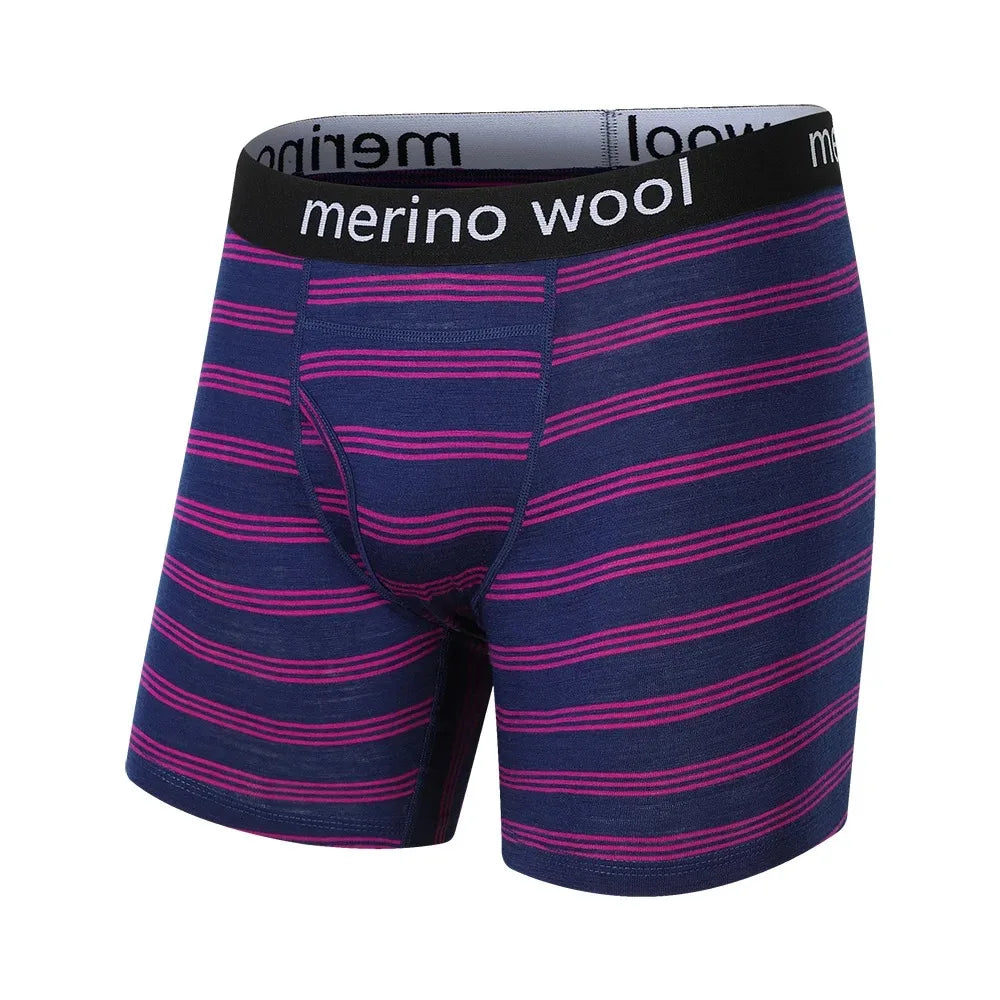 Herren-Boxershorts aus Merinowolle, Herrenunterwäsche, 100 % Merinowolle, Herren-Boxershorts aus Merinowolle, weich, bequem, atmungsaktiv, feuchtigkeitsableitend, USA-Größe
