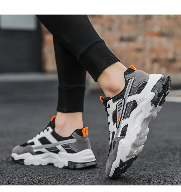 Men's Breathable Mesh Running Sneakers  Running Shoes Outdoor Anti-skid Sports Running Shoes Men Fashion Sports Shoes 2024.