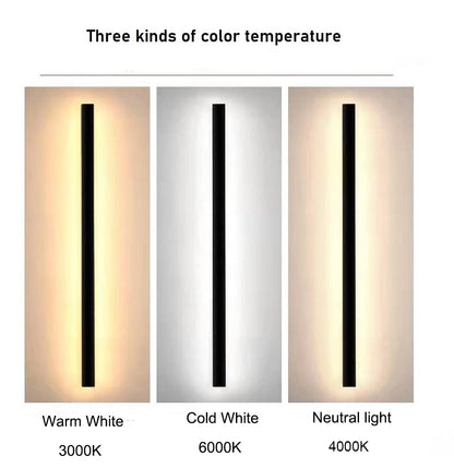 LED-Außenwandleuchte, modern, wasserdicht, IP65, Villa, Veranda, Garten, Terrasse, Exterio, Wandleuchte, regenfest, vor der Garagentorlampe.