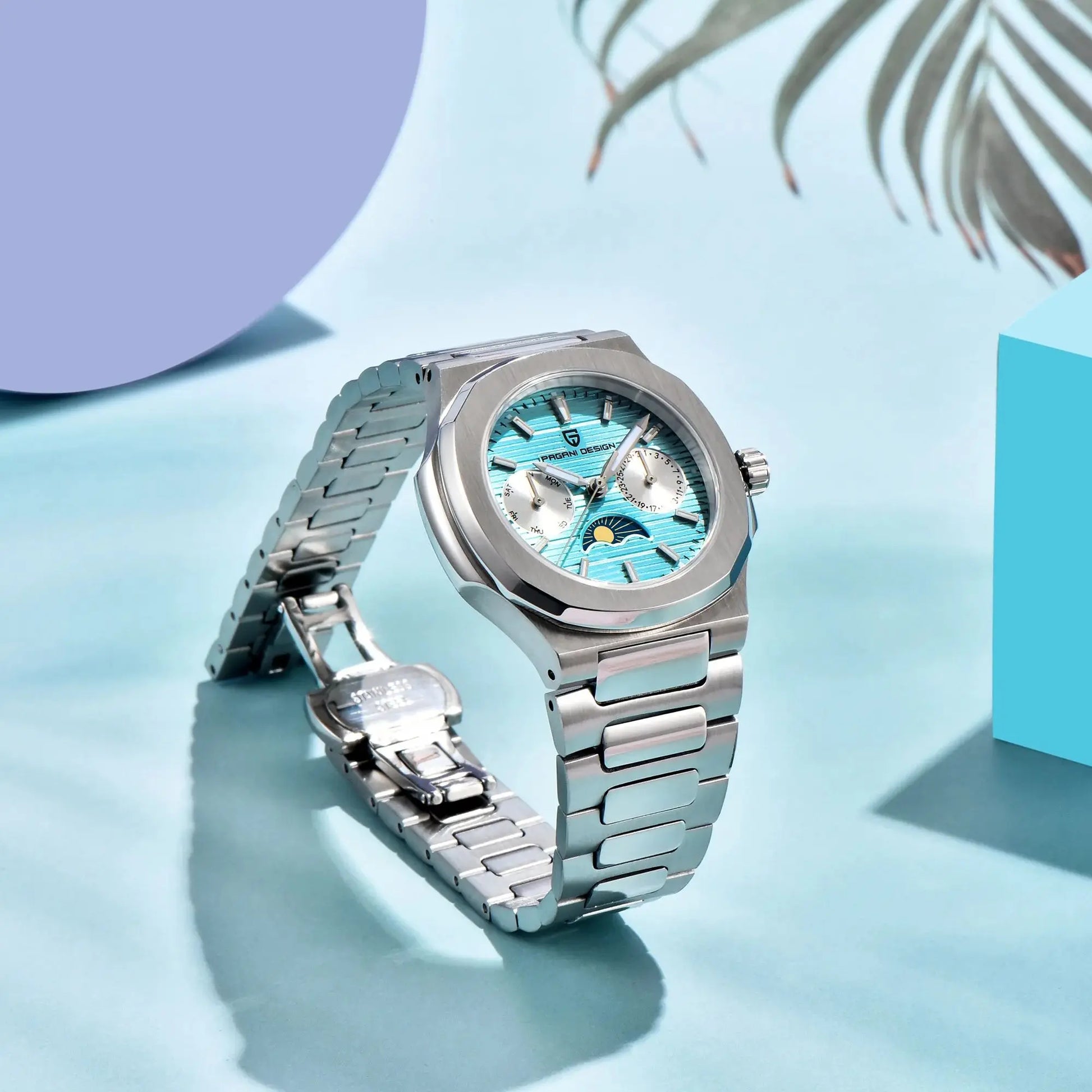 PAGANI DESIGN  Women's Watches Luxury Quartz Watch For Women Multifunctional Chronograph Moon Phase Automatic Date Ladies Watch.