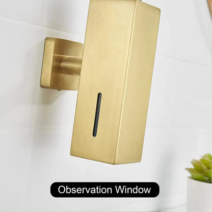 250 ml manueller Seifenspender aus gebürstetem Edelstahl zur Wandmontage, goldener schwarzer quadratischer runder Seifenspender für Hotelbadezimmer