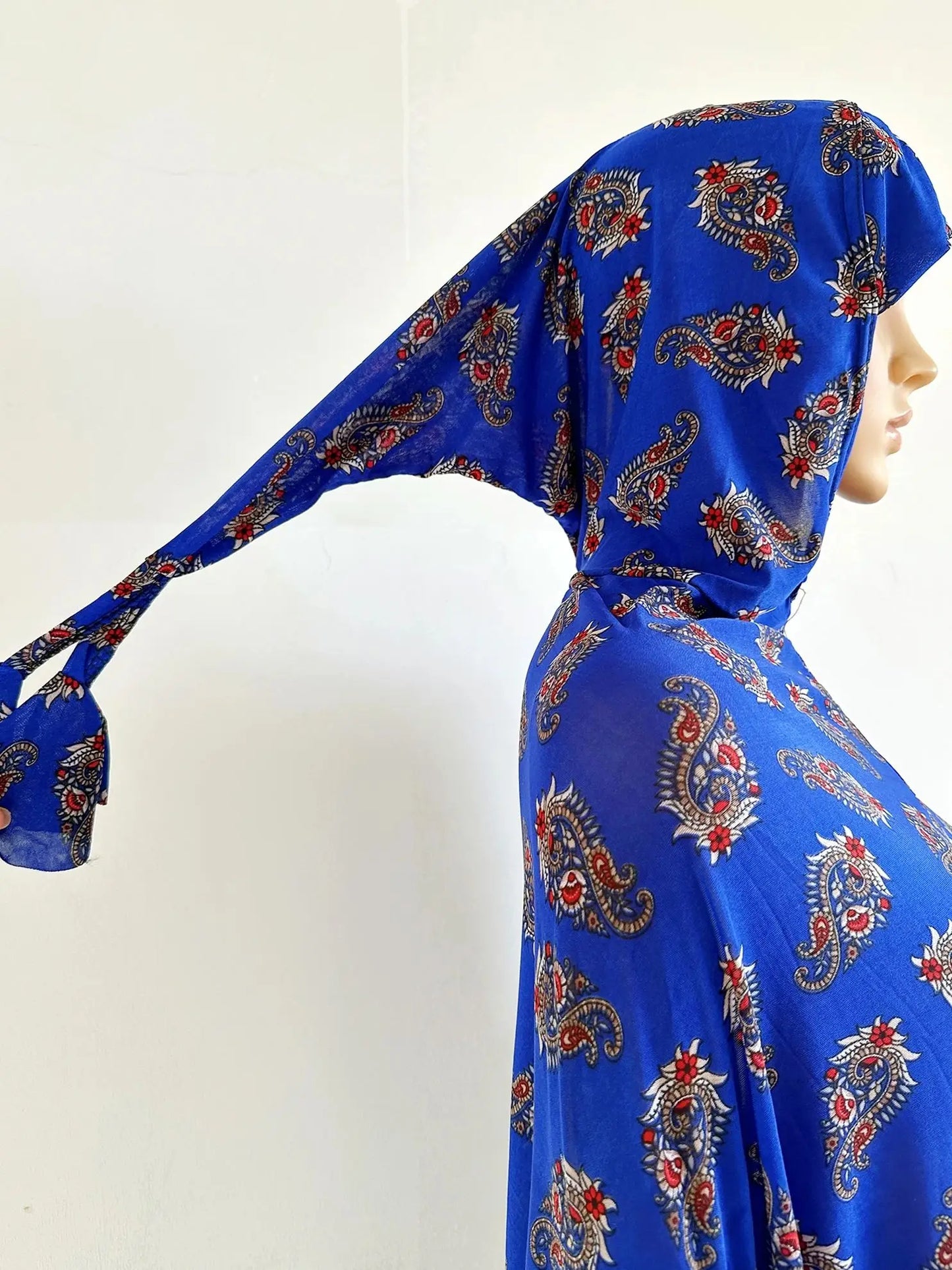 6XL  Muslim Womens Hooded Abaya African Sleeveless Prayer Garment Kaftan Dress With Hijab Floral Dubai Saudi Robe Ramadan