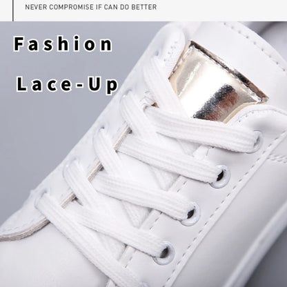 Spring Women Casual Shoes White Breathable Embroidered Flower Lace-Up Women Sneakers Fashion Korean version Women Tennis shoes.