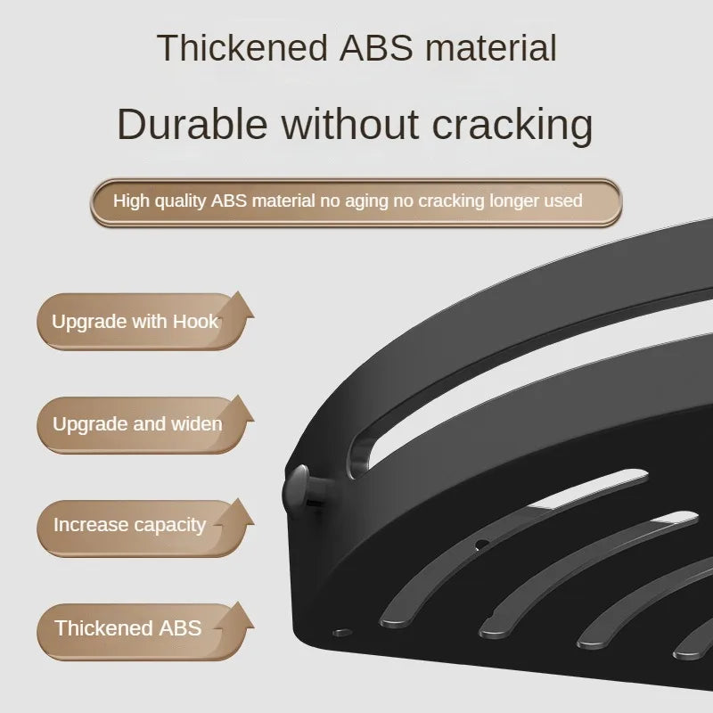 2PCS Badezimmer Regale Küche Lagerung Organizer Kunststoff Shampoo Rack Dusche Regal Bad Zubehör Kein Bohrer Regal