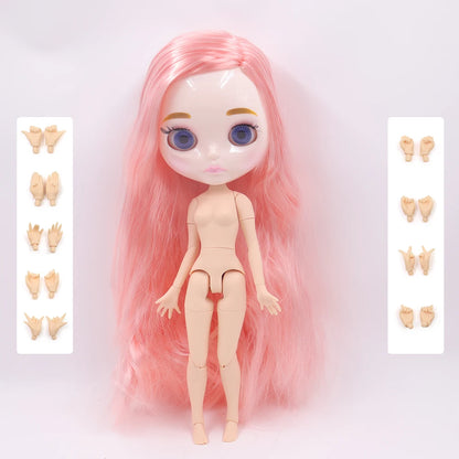 ICY DBS Blyth Doll 1/6 Joint Body 30CM BJD toys Natural shiny face with extra hands AB DIY Fashion Dolls girl gift