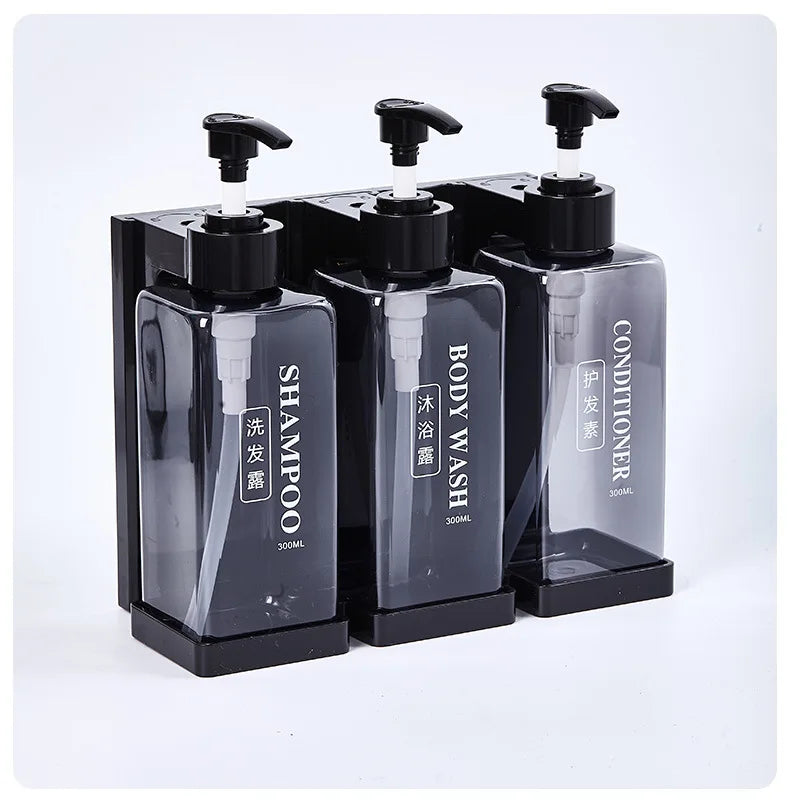 300 ml Hotel-Seifenspender zur Wandmontage, nachfüllbarer Shampoo- und Spülungsspender, für Badezimmerbedarf, Hotelparty