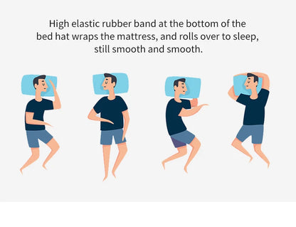 Waterproof Fitted Bed Sheet With 360 Elastic Band Mattress protector Cover Bedspreads for Single Double King Queen Size Bedsheet.