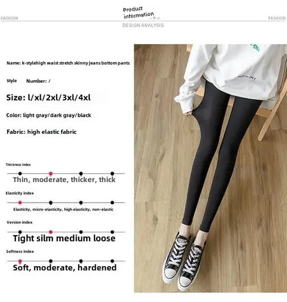 Hoch taillierte, dünne Leggings aus Modal-Baumwolle, Übergröße, Sicherheitshose, elastische Oberbekleidung, Leggings mit mittlerer Taille für Damen.