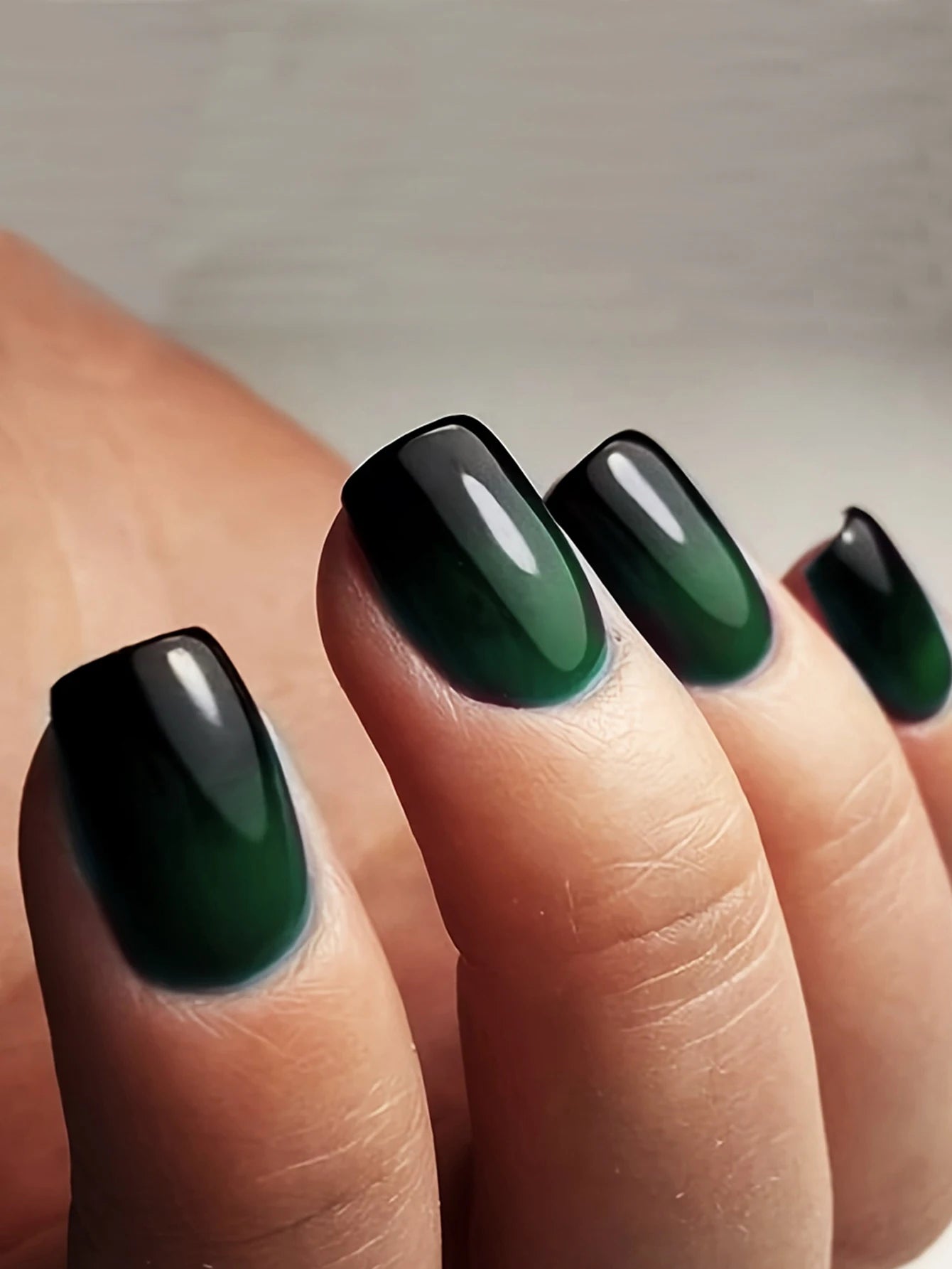 ARTAUG 24PCS Press On Nails Short Almond Wine Red High Saturation Fake Press On Nails  Korean Press On Nails Valentine'S Day