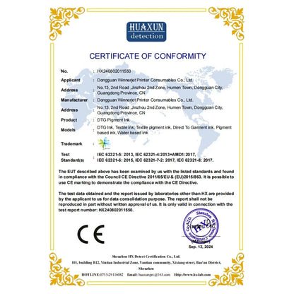 Winnerjet GTX ink bag 700ml High quality DTG Textile ink For Brother GTX-422 GTX-423 GTX-425 GTX-600 GTX PRO GTX Brother printer.