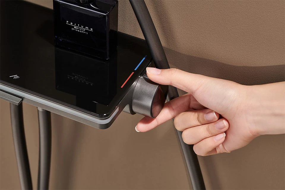 VGX LED Digital Shower System Modern Bathroom Temperature Display Shower Faucet Set Rainlfall Bathroom Mixer Bidet Shower Set