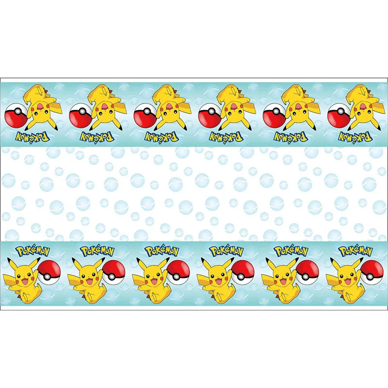 Pokemon Geburtstag Party Dekoration Pikachu Blitz Neue Ballon Set Kid Event Liefert Einweg Geschirr Banner Maske Hintergrund.