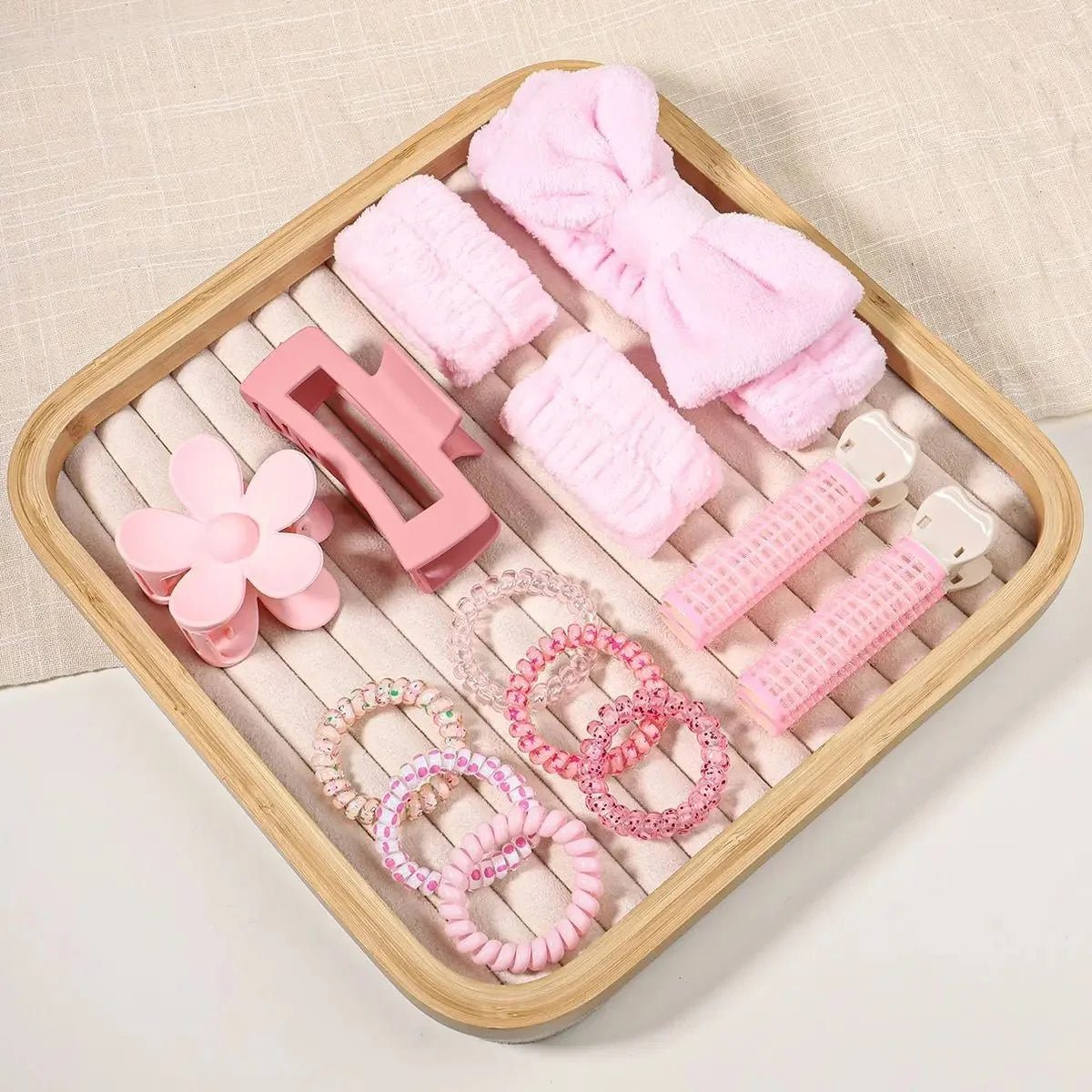 58-Piece Hair Accessories Set Butterfly End Hair Ties Shark Clip Flower Hair Grips Hair Bands Hair Accessories for Women Girls