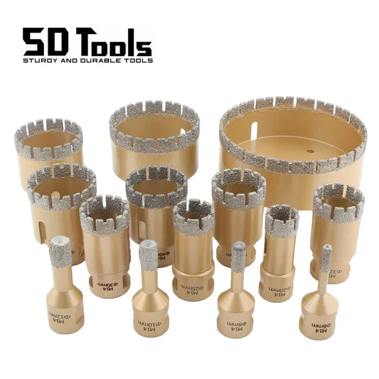 6mm-120mm M14 Gewinde Gelötete Diamantkernbohrer Lochsäge Keramikfliesen Granit Marmor Lochöffner Werkzeuge Trockenbohrer