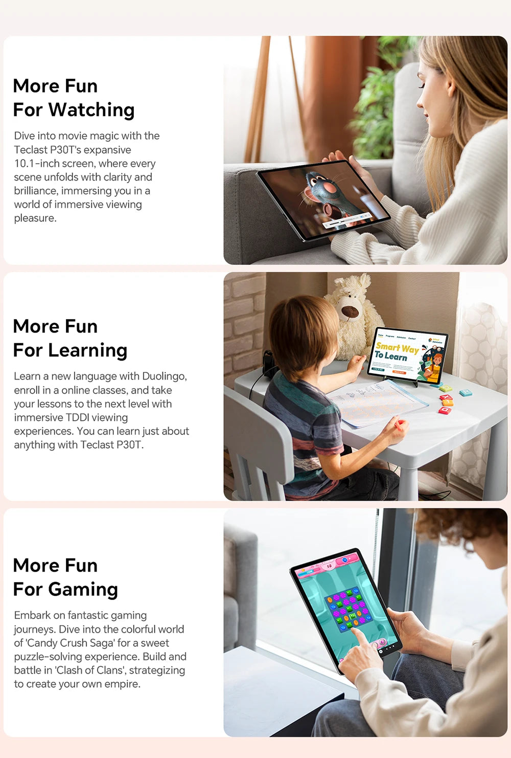 Teclast P30T Set 10.1" Tablet Android 14 T606 8-core Max 12GB RAM 128GB ROM 6000mAh Keyboard/Case/Mouse/Stylus/Headphone/Stand.