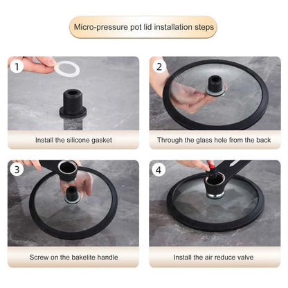 Portable Pressure Cooker Fast Cooking Stew Pot Pressure Cooker Stainless Steel Fast Cooking Multifunctional Kitchen Accessories.