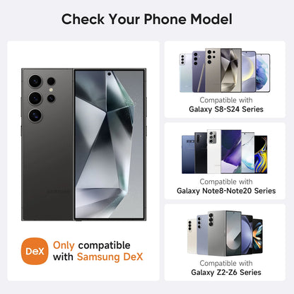 Dopesplay 15.6 inch Portable Lapdock Monitor For Samsung DeX with Keyboard Battery FHD External Screen For Phone Mini PC Laptops.