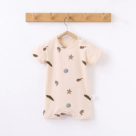 0-24M Neugeborenen Kind Baby Jungen Mädchen Kleidung Drucken Baumwolle Strampler Nette Süße Einteilige Overall Sommer Neue geboren Outfit.