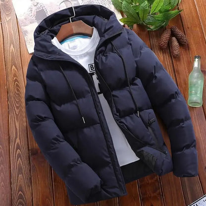 Fashion Parkas Men Winter Overcoat Thick Puffer Jacket Men Winter Coat Casual Jacket Warm Hooded Outwear Keep Warm Men Jacket.