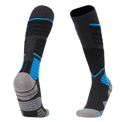 1 Pair Winter Thermal Ski Socks Cycling Soccer Snowboard Socks High Tube Stockings for Men Outdoor Skiing Cycling Running Hiking.