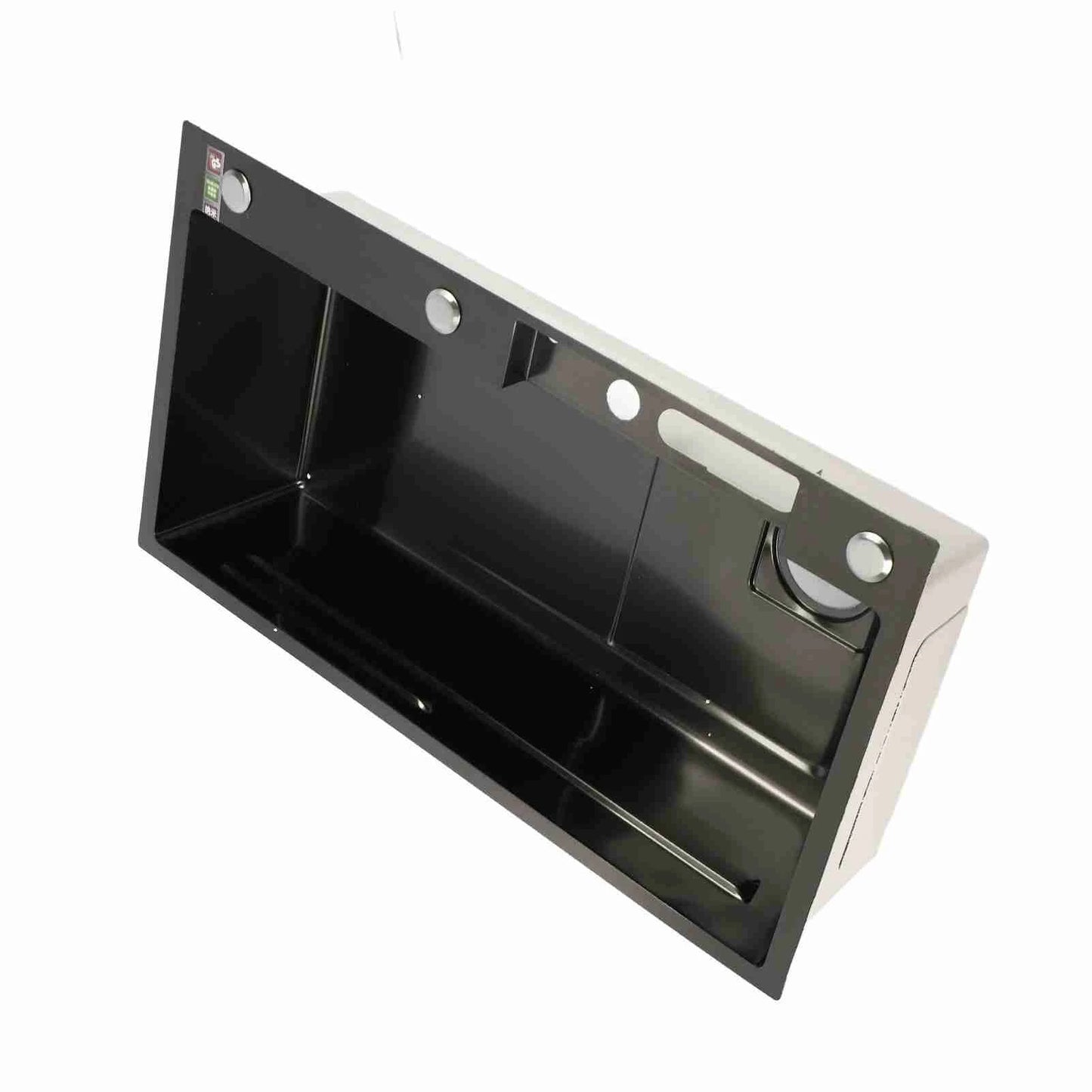 Intelligente Küchenspüle, Digitalanzeige, Edelstahl, Doppelschüssel, Küchenspüle, multifunktionale Doppelspüle für die Küche