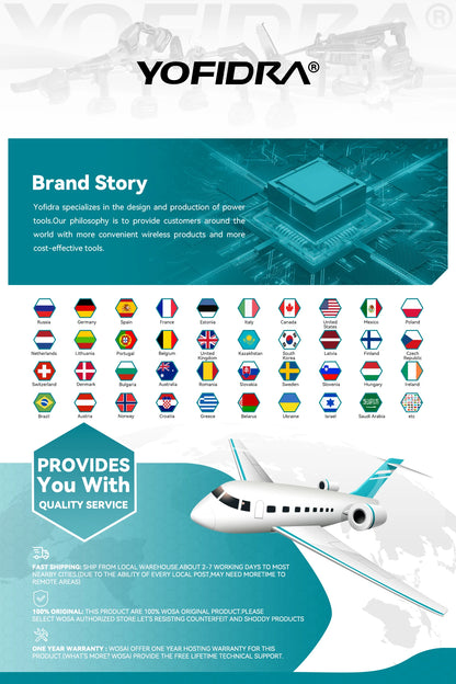 YOFIDRA 388VF 928VF wiederaufladbarer Lithium-Akku, 22500 mAh, 15000 mAh, Li-Ionen-Akku für elektrische Kettensäge, Bohrschlüssel, Elektrowerkzeug