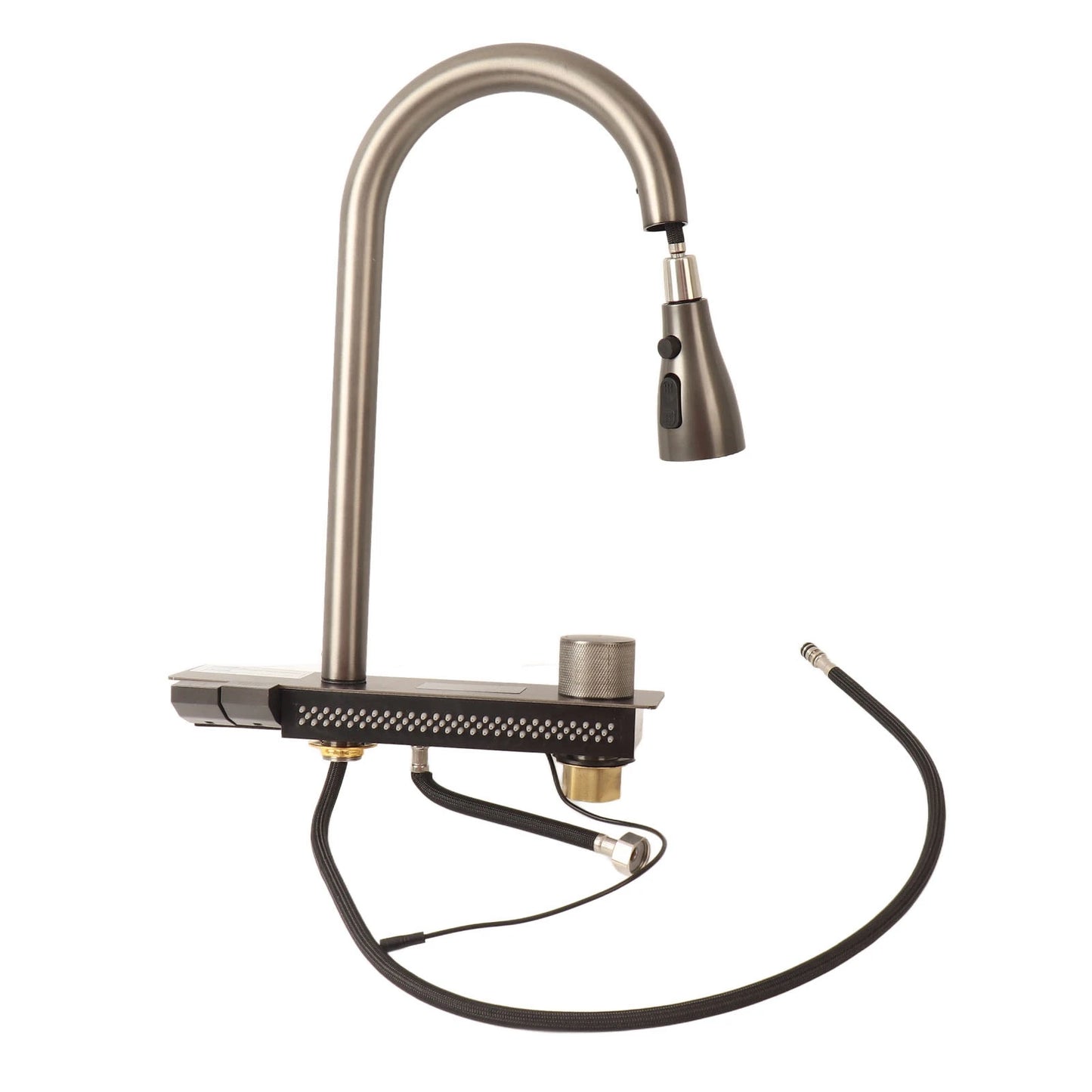 Küchenspüle unter der Theke, 68 x 45 cm, verdickter Edelstahl, Digitalanzeige, Küchenspüle, Küchenspüle, Unterbauwaschbecken