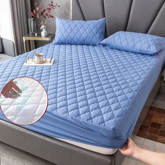 Waterproof Thicken Mattress Pad Protector Adjustable Fitted Sheets Bed Covers Anti-bacterial Pad for Bed 150x200 160x200 180x200.