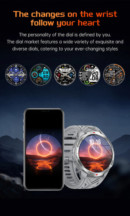 LIGE New 1100mAh Battery Smart Watches For Man Outdoor Sport LED Flashlight Compass Men’s Smartwatch Bluetooth Call Men Watches.