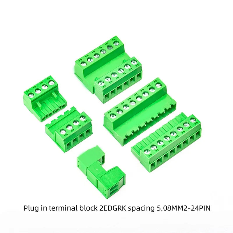 2EDGRK 5,08 mm Header Socket Plug-IN Terminal Blocks Schraubtyp PCB Male Connectors 2P -24P.