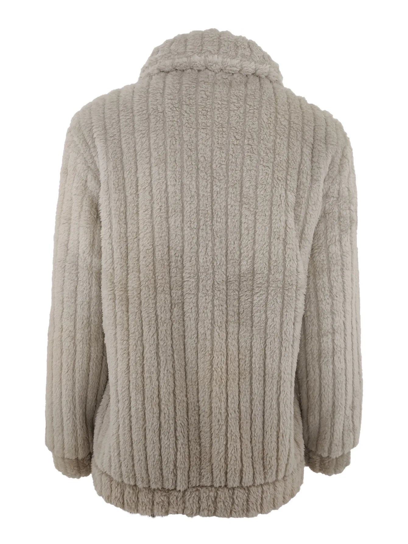 2025, Herbst und Winter, neue Mode, Damenpullover, Mäntel, Übergröße, Fleece-Strickjacke, kurzer Kragen, Tops, Damenbekleidung